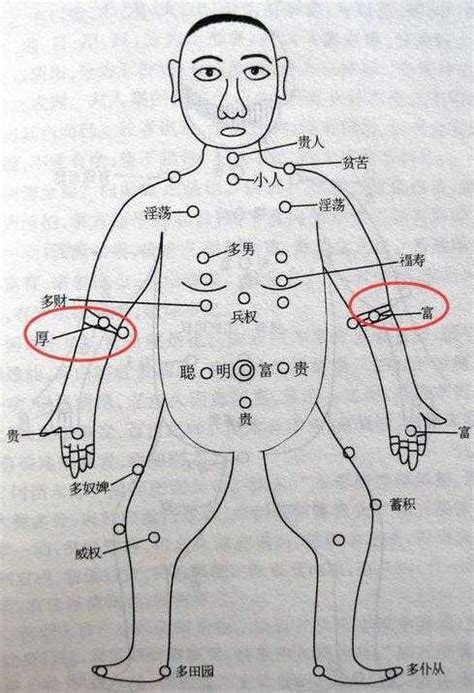 右手臂有痣男|痣相分析：男手臂痣的位置与命运图